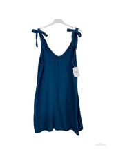 Short dress with adjustable cotton gauze straps One Size
