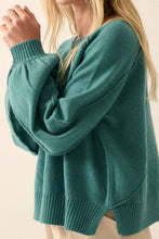 Solid Round Neck Raglan Sleeve Sweater: L / TAUPE