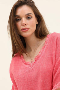 Fringe Blouse: Taupe