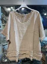 Fringe Blouse: Taupe