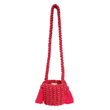 Amalfi Bucket Bag Mini With Tassels: Sand / Short strap (4")