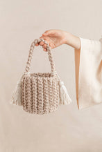 Amalfi Bucket Bag Mini With Tassels: Pink / Short strap (4")