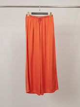 Fluid satin pants with elasticated waistband KD9510VS: Black