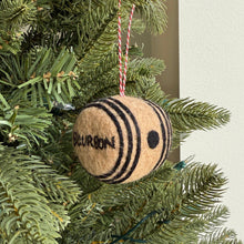 Bourbon Barrel Felt Wool Christmas Ornament