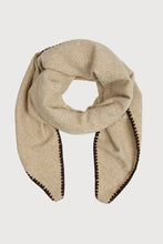 Knitted Triangle Shawl: Taupe