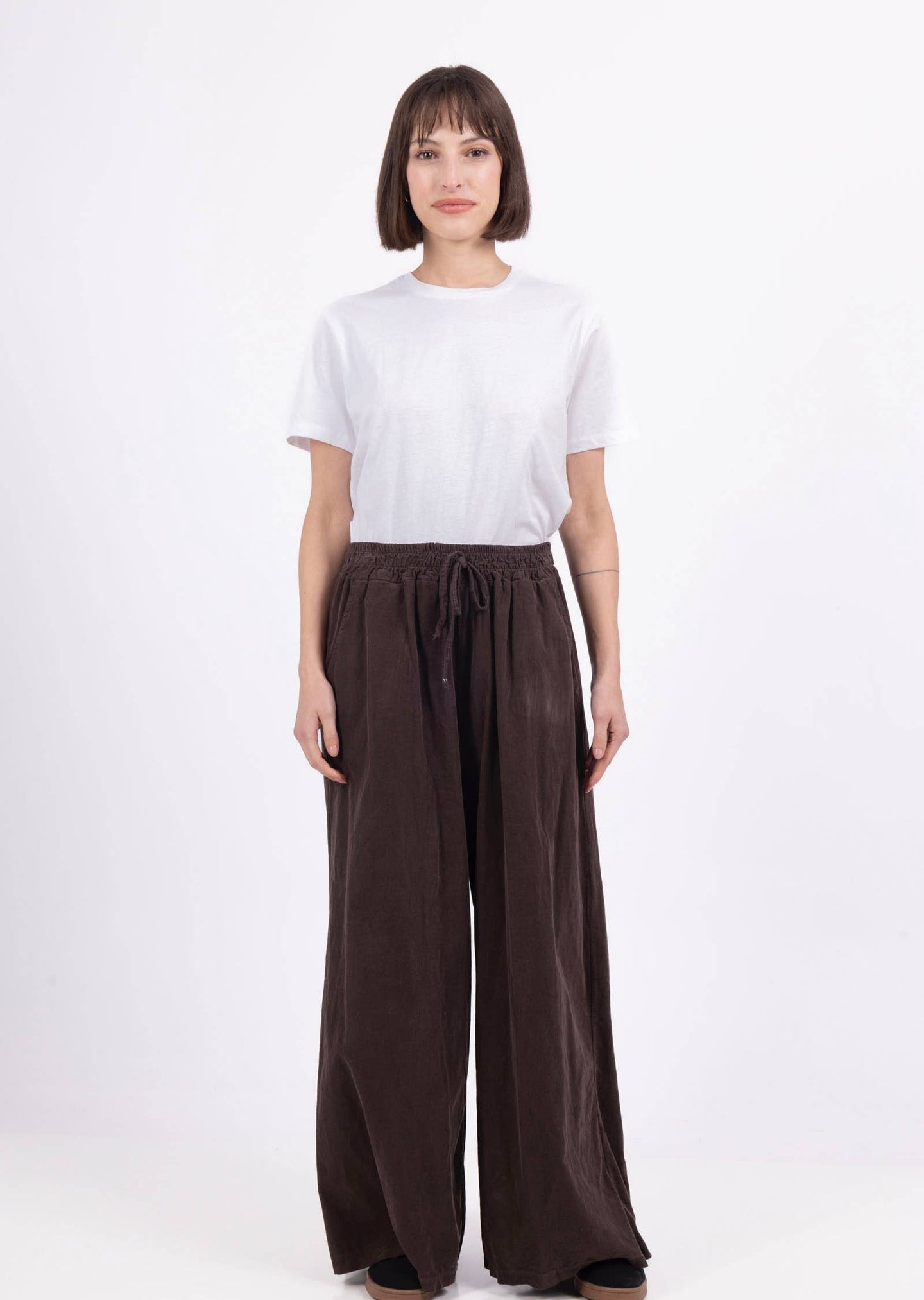 Baby Cord Wide leg: Brown