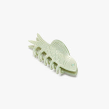 Jade Green Fish Mini Acetate Hair Claw Clip Opal Rhinestones
