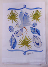 Limited Edition Blue Coastal Life White Flour Sack Towel