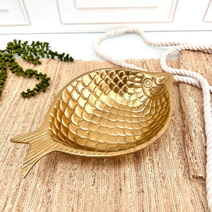 Etched Gold Fish Bowl