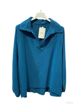 Cotton Gauze French collar blouse: Pink