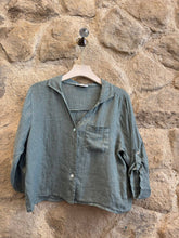 Linen Blouse: White One Size