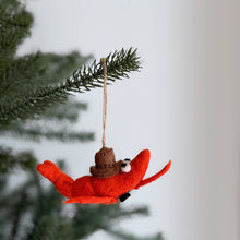 Felt Shrimp Couple Ornament: Shrimp Lady