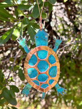 Turtle Tortoise Copper Christmas Ornament