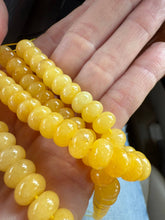 Lilly Gemstone Bead Necklace multi-color 8mm opals jade : Yellow