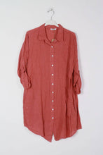 Short Linen Dresse One Size Blue Jeans