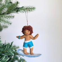 Felt Ornament - Surfer Boy: White Surfer Boy