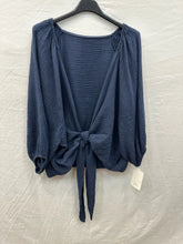 Cotton gauze tie bolero One Size