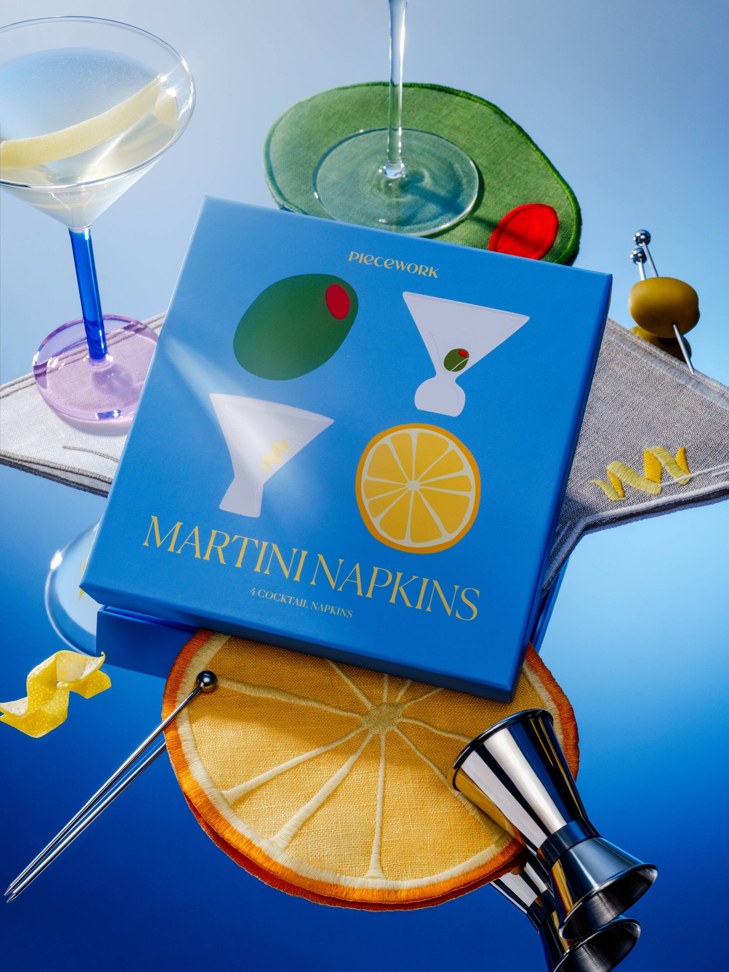 ✨NEW✨ Martini Cocktail Napkins - Set Of 4