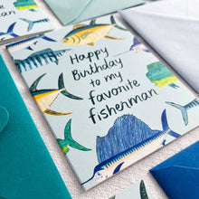 Happy Birthday Fisherman Card 
