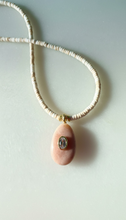 Silvie Necklace : Lg peach moonstone