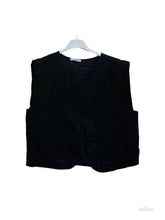 Sleeveless cotton gauze vest: Camel