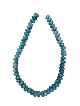 Smooth Blue Denim  Agate 12mm Roundels