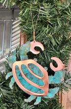 Crab Copper Christmas Ornament