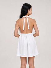 Short elasticated backless dress TDM60026: Navy Blue