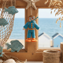 Handmade Felt Scuba Steve Hanging Decoration