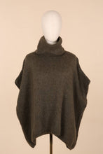 TURTLENECK PONCHO SWEATER / One size