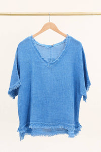 Fringe Blouse: Taupe