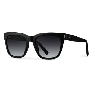 Dakota - Women's Polarized Square Sunglasses: Crystal Brown Tortoise / Brown Gradient Lens