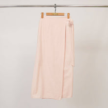 Cotton tie-wrap skirt MF56212: Brown