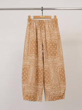 Printed pants, elastic waistband, loose fit TDM67625-4: Beige