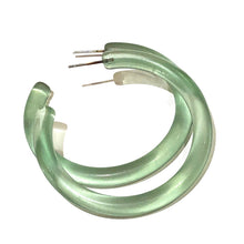 XL Jelly Hoop Earrings - 2 inch: Amethyst