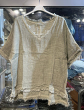 Fringe Blouse: Taupe