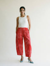 Printed pants, elastic waistband, loose fit TDM67625-4: Beige