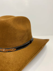 Austin  Suede Cowboy Hat- Caramel