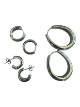 Justine hoop silver tone