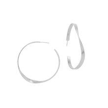AYALA EARRINGS HOOPS: Silver