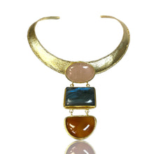 Bella Choker: Carnelian, Amethyst & black onyx