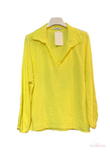 Cotton Gauze French collar blouse: Pink