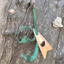Snorkel Gear Scuba Copper Christmas Ornament