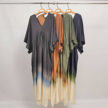 Flowy dress DB90611VS: Camel One Size