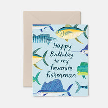 Happy Birthday Fisherman Card 