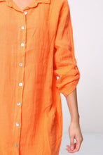 Short Linen Dresse One Size Blue Jeans