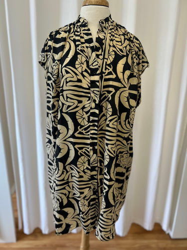 Cream & Black Dress - 295