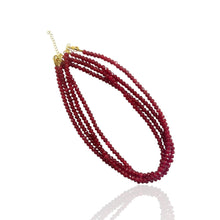 Faceted Bead Necklace: Sky blue