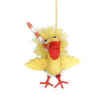 Handmade Felt Snorkelling Chick Sealife Hanging Decoration