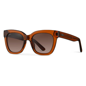 Stormi - Square Chunky Polarized Sunglasses: Tortoise / Gradient Brown Lens 1077 TRTBRW